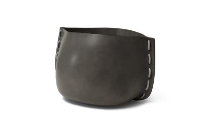 Blinde Design Stitch 100 Planter in Natural with Grey Rope