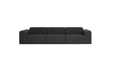 blinde design connect modular 3 sofa modular sofas sooty front view