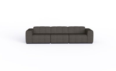 blinde design connect modular 3 sofa modular sofas flanelle front view
