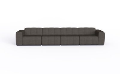 blinde design connect modular 4 sofa modular sofas in flanelle front view
