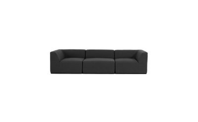 blinde design relax modular 3 sofa in sooty front view