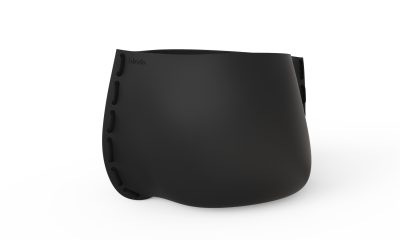 Blinde Design Stitch 125 Planter in Graphite with Black Rope